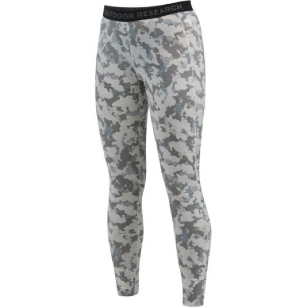 Outdoor Research Alpine Onset Merino 150 Baselayer Bottom Leggings in Grey Camo